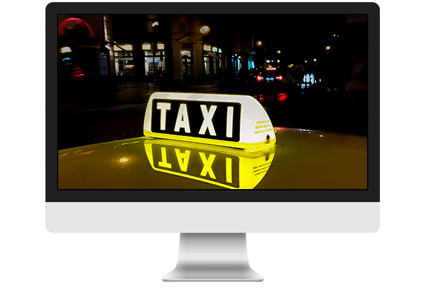 Ein Taxiunternehmen meldet sich bei Ihnen und bestätigt die Fahrt